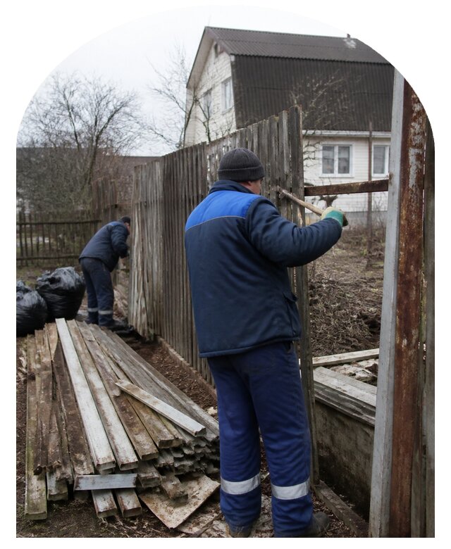 Демонтаж забора в Архангельске по цене от 4626 р. | Метпроект-Рхн